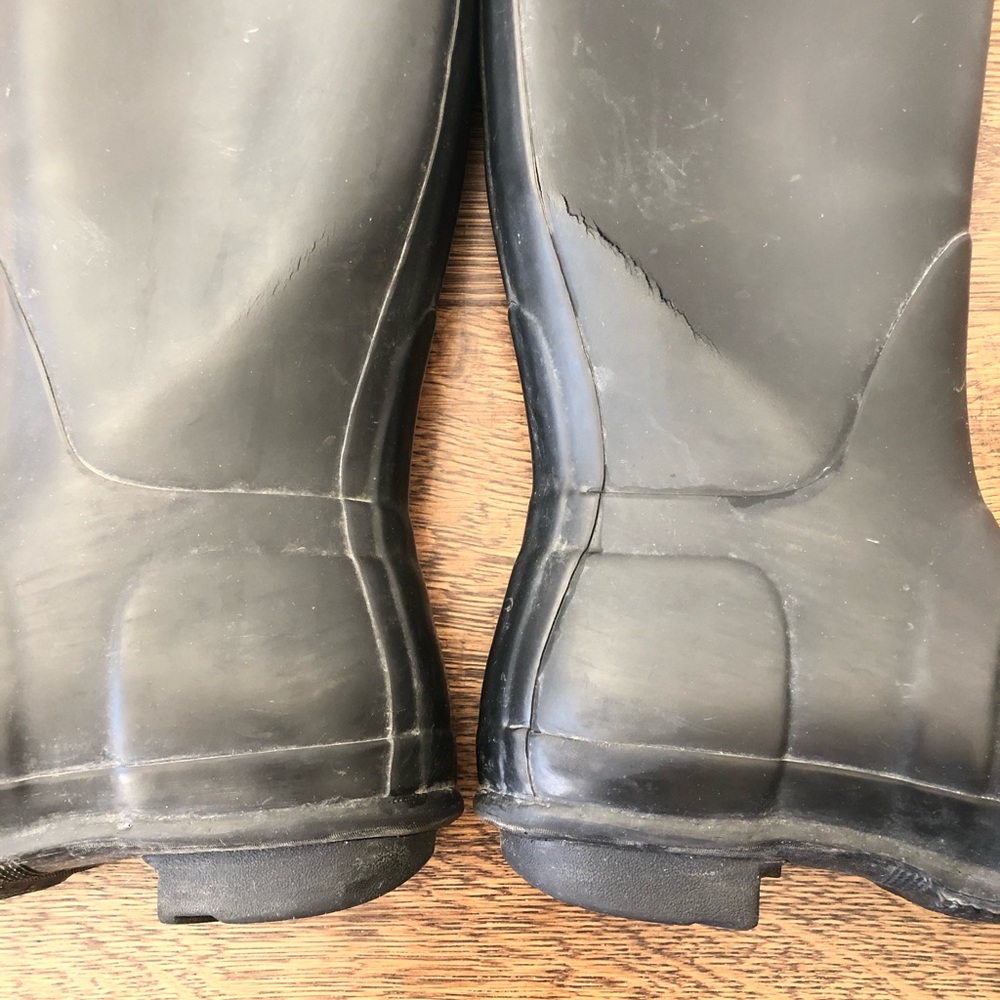 Hunter Black Tall Rain Boots - Picture 4 of 5